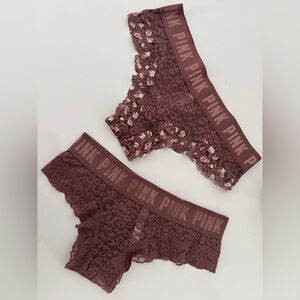 Pink Lace Trimmed Panties